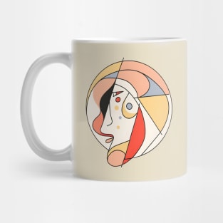 Artsy Style Teenage Girl Mug